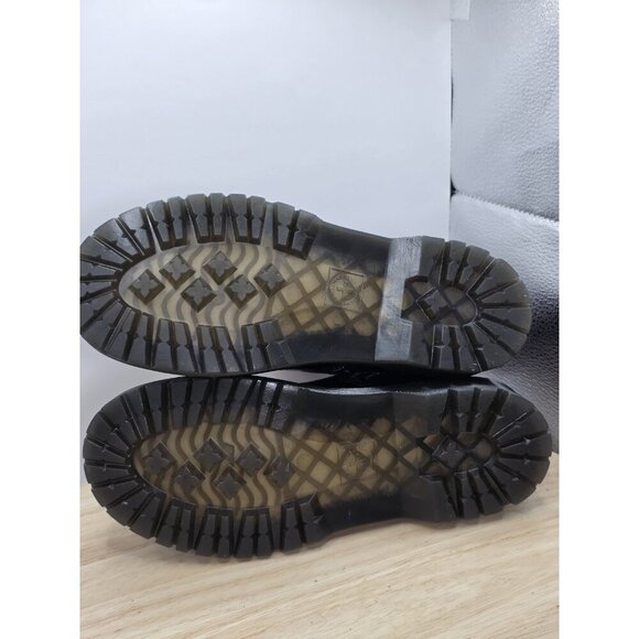 Dr Martens 1460 Y Bex Heart Zip Black Patent Leather Zip Ankle Boots Size US 5 - Picture 8 of 9